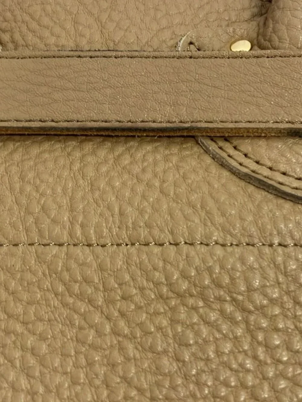YOUNG&OLSEN Light Brown Leather Tote Bag